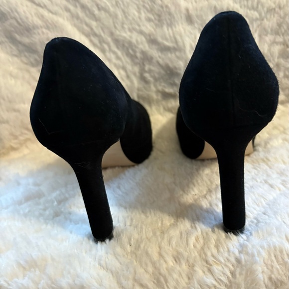NWB Stuart Weitzman Larsa BLK suede Pump Sz 36.5 - Picture 12 of 13